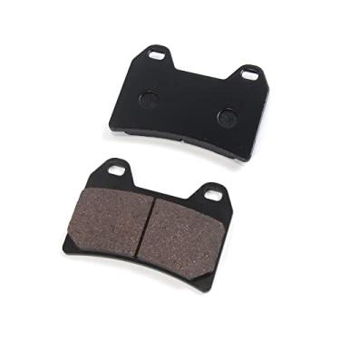 Imagem de 1 par de pastilhas de freio dianteiras compatíveis com Suzuki GSX400X Impulse 1999, GSX400F Inazuma 2000, GSX1200F Inazuma 1998-1999, peças de acessórios de reposição de motocicleta