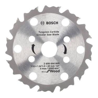 Imagem de Disco Serra Circular 12 Dentes Bosch Eco Coolteq Ø110x20mm