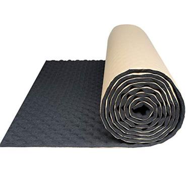 Imagem de uxcell Tapete de espuma ondulada à prova de calor com absorção acústica de som de estúdio automotivo 3 x 100 cm, 32 metros quadrados