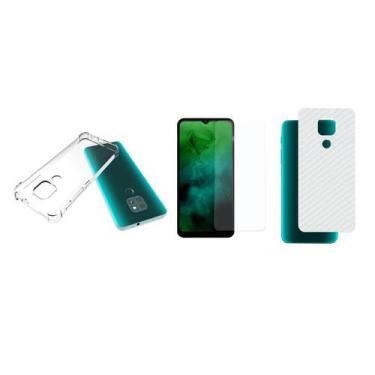 Imagem de Capinha Antichoque e Película Gel Frente e Traseira Moto G9 - Hrebos