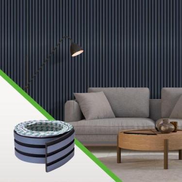 Imagem de Painel Ripado Laminado de EVA Autocolante Decoração Fácil Instalação  