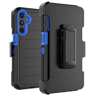 Imagem de Takfox Capa para celular Galaxy A16 5G, capa para celular Samsung A16 5G com clipe de cinto com [protetor de tela embutido] Capa protetora resistente, resistente, à prova de choque, à prova de poeira,