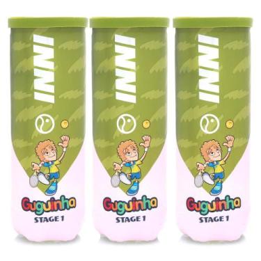 Imagem de Bola de Tênis Inni Guguinha Stage 1 Verde - Pack com 03 Tubos - Inni S