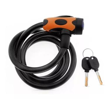 Imagem de Trava GP Tech Cabo Espiral Capacete 12x120 Cadeado Antifurto Prende Capacete