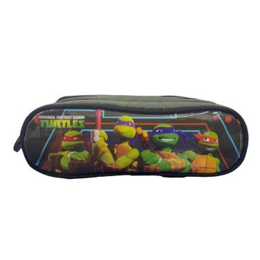 Imagem de Estojo Triplo 3 Divisões Tartarugas Ninjas Original Dmw