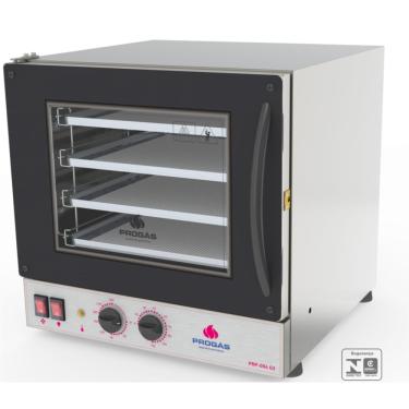 Imagem de Forno Elétrico Turbo De Convecção Inox - Preto Com 4 Bandejas Removíveis