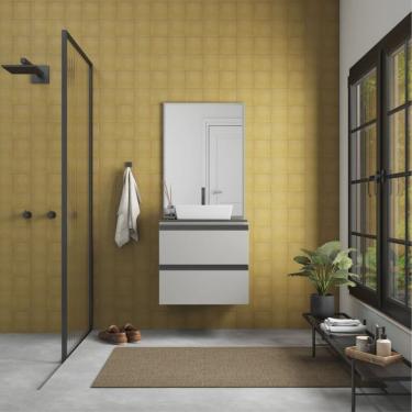 Imagem de Gabinete para Banheiro em Aço Gaia com Tampo de Vidro