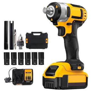 Imagem de Furadeira e Chave de Impacto Bivolt com 2 Baterias Portátil - PARAFUSA