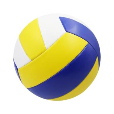 Imagem de Colaxi Volleyball Tamanho 5 Competição externa Indoor Competição Recreativa à prova d'água Vôlei de bola de bola para adultos para crianças iniciantes, Amarelo Azul Branco