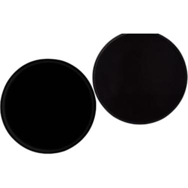 Imagem de 2 peças deslizantes de núcleo, discos deslizantes para exercícios, uso dupla face em carpete e pisos de madeira, aparelho de fitness leve e perfeito para treinar a força do núcleo abdominal (preto)