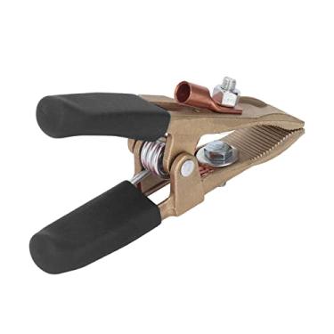 Imagem de Peças de Corte de Soldagem Boa Condutividade Elétrica 500a Resistente Ao Desgaste de Bronze Antiferrugem Braçadeira à Terra para Aterramento Braçadeira de Trabalho (Capa Preta)