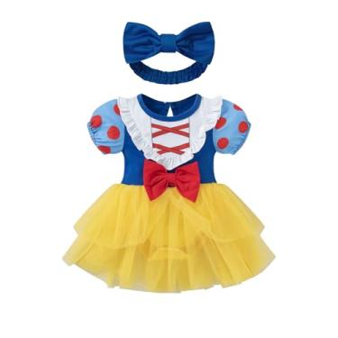 Imagem de bakjuno Vestido tutu de princesa para bebês meninas para festa de aniversário (3 a 6 meses)