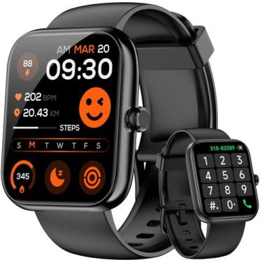 Imagem de Relógio inteligente Mikego com Alexa Fitness Tracker IP68 à prova d'ág