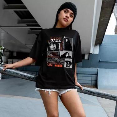Imagem de Camisa Camiseta Algodão Lady Gaga Biography Shows Mayhem - Loja Dinka,