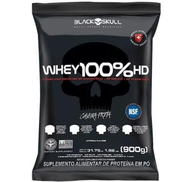 Imagem de Whey protein refil whey 100% hd cookies & cream 900g black skull, Cook