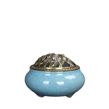 Imagem de Queimador de incensário incensário para presente queimadores de cerâmica incensário de porcelana portátil budismo suporte de gelo casa de chá estúdio de ioga (cor: Black-Soul Eater1, tamanho: cinza