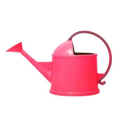 Imagem de Gralara a rega pode regar a água com a cabeça de aspersores 22L Long Bico Reginging Jug Gardening Tool para Courtyards Bonsai, Rosa Vermelha