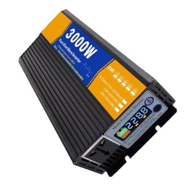 Imagem de 12v to 220v,1500W/3000W (pico) Inversor de onda senoidal pura DC 12V/24V/48V/60V/72V para 110V/220V Conversor AC com display LCD, Power Inverter para caminhão, casa, RV, 72V a 110V