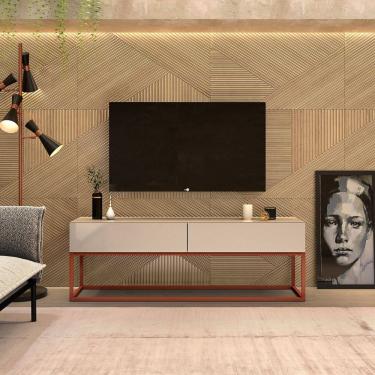 Imagem de Rack 140cm Industrial Vintage Base Metalon Cobre 4 Opções de Cores Exclusivas