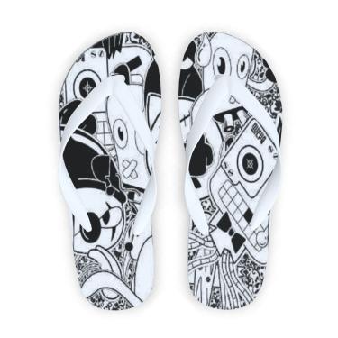 Imagem de Chinelos com Estampas Artísticas – Seu Estilo, Sua Pegada