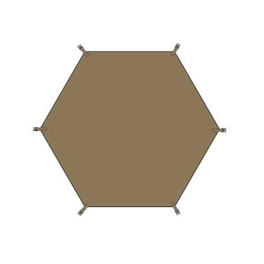 Imagem de Toldo de barraca de acampamento hexagonal/quarto Naturehike, tenda ao ar livre para acampamento, pesca, piqueniques, dossel disponível com pano de chão, cortinas de porta, conector de barraca (lençol