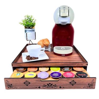 Imagem de Bandeja porta cápsulas de café DG Com Gaveta CR36 Suporte para capsulas e cafeteira