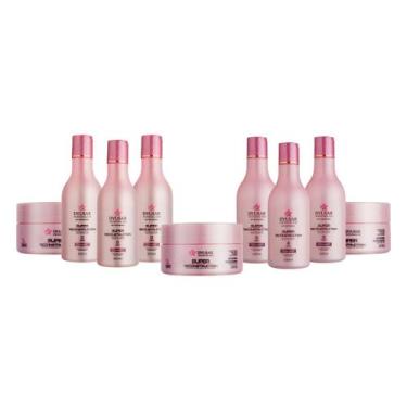 Imagem de Kit 3 Shampoos + 3 Máscaras + 3 Cond. 300ml - Reconstrução - Dyusar Co