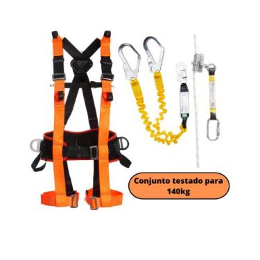 Imagem de kitCinturão Paraquedista Ultra 7 Pontos+Talabarte Duplo Em Y Com ABS-C
