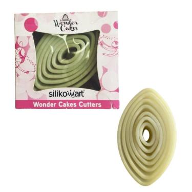 Imagem de Molde Cortador Oval Massa Decorativo Bolo Doce Silikomart