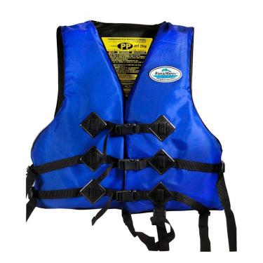 Imagem de Colete Salva Vidas Rios e Mares Homologado M 35kg a 55kg 3 Fechos em Nylon