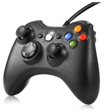 Imagem de Controle Com Fio Para Xbox 360 Slim / Fat E Pc Joystick Top Anúncio co