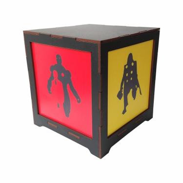Imagem de Luminária Box Vingadores Modelo 02 Em Mdf