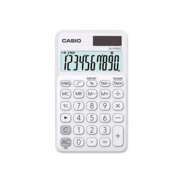 Imagem de Calculadora De Bolso 10 Digitos Branca - Sl-310uc-bu-w-dc