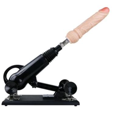 Imagem de Máquina Do Sexo Com Controle Multivelocidade Ângulo Ajustável Masturbador Realístico [PRETO]
