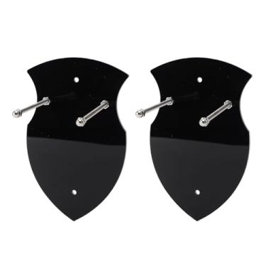 Imagem de Suporte de Machado, Rack de Parede Resistente Rack Acrílico 2pcs para Sala Estar (Preto)