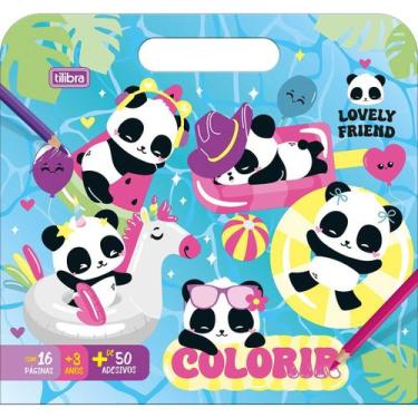 Imagem de Livro Álbum Maleta de Atividades de Colorir Panda Pandinhas Lovely Fri