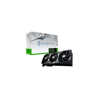 Imagem de Placa de Vídeo MSI GeForce RTX 5080 16G SUPRIM SOC NVIDIA GeForce, 16GB GDDR7, Ray Tracing, FP4 e DLSS 4 - G5080-16SPS