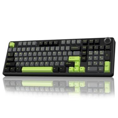 Imagem de Teclado mecânico sem fio AULA F99 Pro com botão RGB retroiluminado