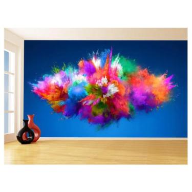 Imagem de Papel De Parede 3D Arte Colorido Abstrato Nuvem 3,5M Tra124 - Você Dec