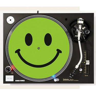Imagem de DJ Smiley Have A Nice Day #5 Scratch Pad 1200 vinil Memorabilia 30,5 cm tapete deslizante toca-discos Tapete de bandeja de DJ x1