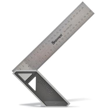 Imagem de Esquadro 14 350Mm Cabo Aluminio - Carpinteiro Starrett K53m-350-S