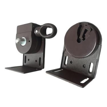 Imagem de WeiLaiKeQi Suportes de montagem para persianas externas, peça de reposição, suportes sem fio, kit de manivela sem fio para, quintal, Marrom