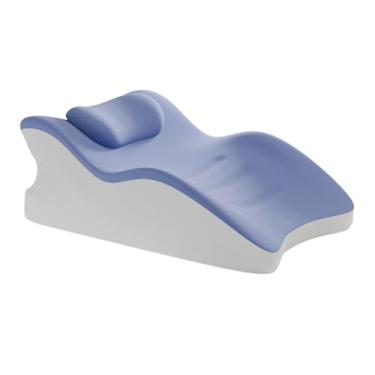 Imagem de Ｂｅｓｇａ Travesseiro de apoio para cintura em cunha, espuma de memória portátil para cama, almofada para sentar e elevar as pernas para assistir TV, escritório, com Pequeno Travesseiro