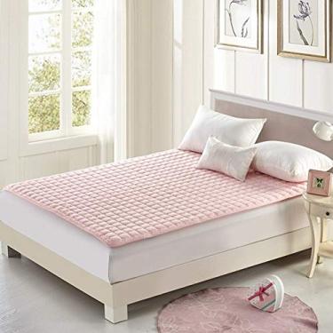 Imagem de Colchões Futon Colchão Dobrável, Almofada De Cama à Prova D'Água, Lavável Fino 100% Algodão Ti-derrapante Colchão Protetor Tapetes Tatami Para Quarto Dormitório, H, 180 x 200 cm