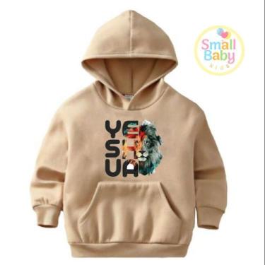 Imagem de Moletom Infantil / Juvenil / Unissex Jesus Yeshua - Core Base, Bege, 1