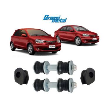 Imagem de Kit Tirante + Bucha Barra Dianteira Etios 2015 2016 2017 18 - Grazzime