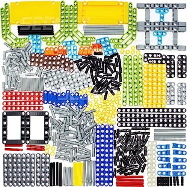 Imagem de SEEMEY 430Pcs Beams-Pins-axle-Parts Set Compatible with Technic, Connector-Panel-Plate Modified-Frame liftarm-Bent-Thick Smooth-Bush (Random Colors)