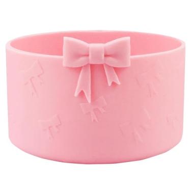 Imagem de HIUSITY Bota de silicone Bow para Owala 947 ml, capa protetora antiderrapante para acessórios de garrafas de água de aço inoxidável FreeSip, Twist e Flip, pode ser lavado na lava-louças e livre de BPA