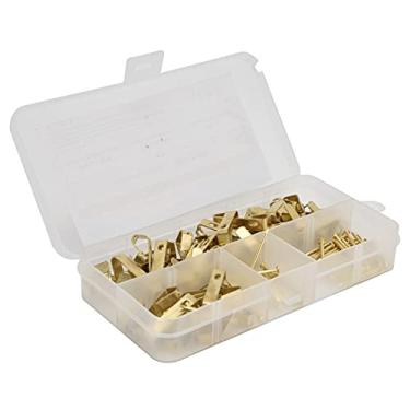 Imagem de Hilitand Ganchos de Parede Dourados, Ganchos de crochê, Embalagens Convenientes, Uso Versátil, Aplicação de Várias Cenas, Caixa de Armazenamento Reutilizável, Material para Armações de Fotos