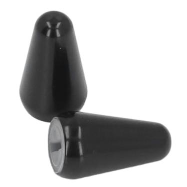 Imagem de SUNGOOYUE 2PCS Captura DE Captação DE Guitarra Tampa DE 3 Vias DE 5 Vias TOLANDO CUNDO DE MATO DE MATO DE BRASS COM COM CORRE PLÁSTICO PL PLÁSTICO PARA ST TL TL ELECTRAL GUITARS (Preto)